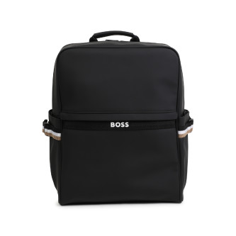 BOSS Sac  dos en tissu enduit noir