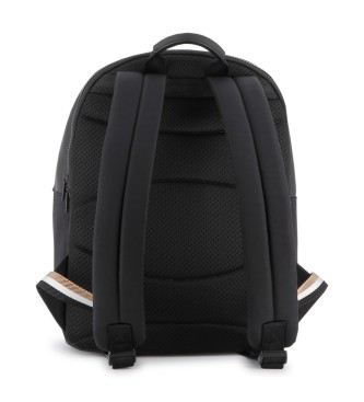BOSS Sac � dos imprim� noir