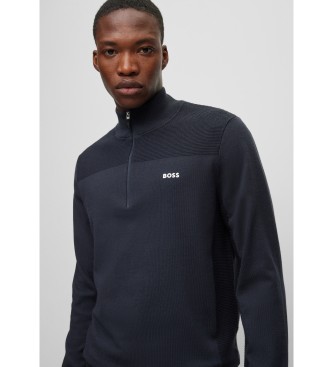 BOSS Maglione Momentum blu scuro