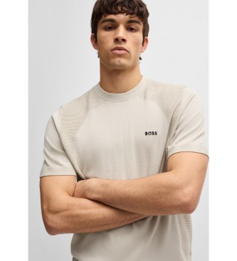 BOSS T-shirt actif Momentum Lite beige
