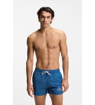 BOSS Swimming costume with blue stripe and blue outline