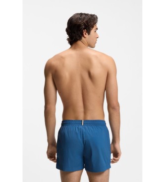 BOSS Swimming costume with blue stripe and blue outline