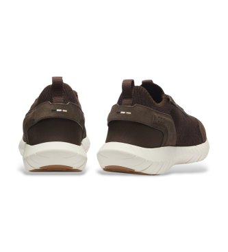 BOSS Dark brown Motion Knit sneakers