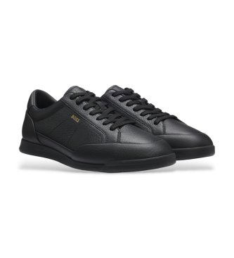 BOSS Scarpe da ginnastica in pelle Nitan Low nere