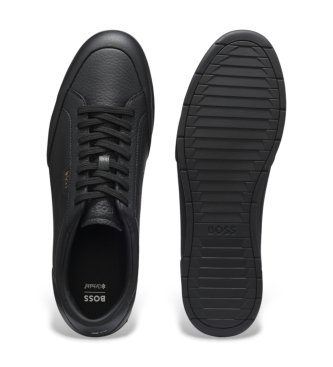 BOSS Scarpe da ginnastica in pelle Nitan Low nere