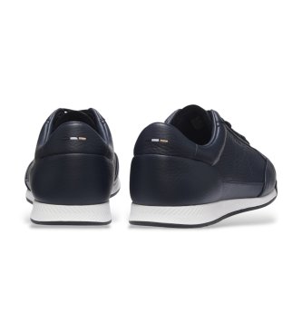 BOSS Scarpe da ginnastica in pelle Nitan Lowp blu navy