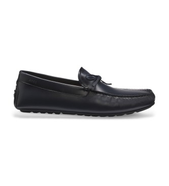 BOSS Mocassins en cuir Noel Navy