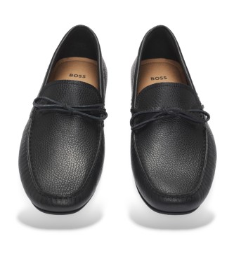 BOSS Noel loafers i svart lder