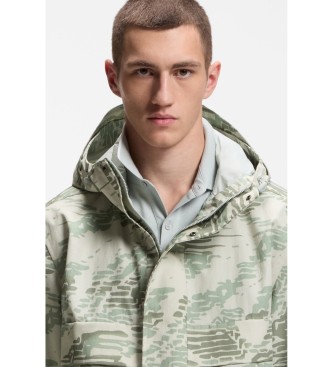 BOSS Jacka med avslappnad passform gr�