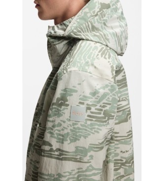 BOSS Jacka med avslappnad passform gr�