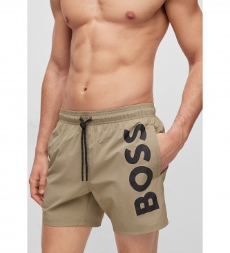 BOSS Blksprutte brun badedragt