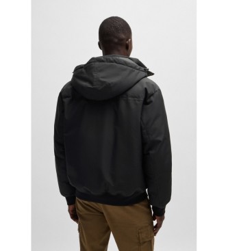 BOSS Quiltad dunjacka svart