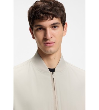 BOSS Regular Fit Jacka Multistretchmembran beige