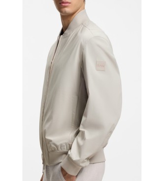 BOSS Regular Fit Jacka Multistretchmembran beige