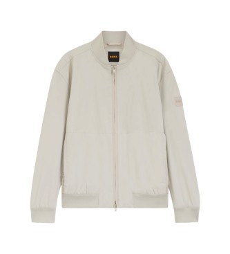 BOSS Regular Fit Jacka Multistretchmembran beige