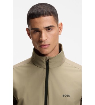 BOSS Vattenavvisande jacka i gr�nt multielastiskt tyg