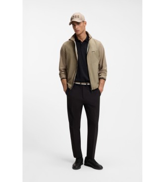 BOSS Vattenavvisande jacka i gr�nt multielastiskt tyg