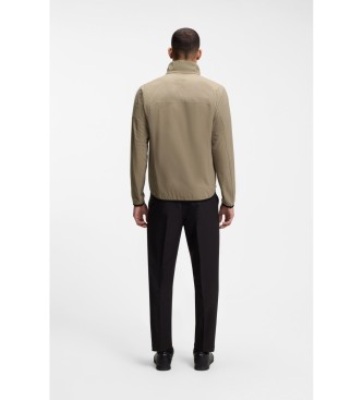 BOSS Vattenavvisande jacka i gr�nt multielastiskt tyg