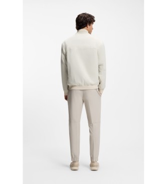 BOSS Vattenavvisande jacka med beige dubbelpiping