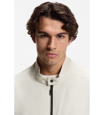 BOSS Vattenavvisande jacka med beige dubbelpiping