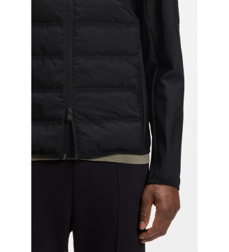 BOSS Jacka dunavvisande dunjacka avtagbar huva svart