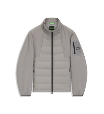 BOSS Vattenavvisande jacka med gr� dunfyllning