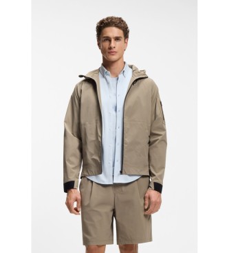 BOSS Veste d�perlante avec micro structure beige