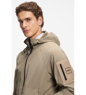 BOSS Veste d�perlante avec micro structure beige