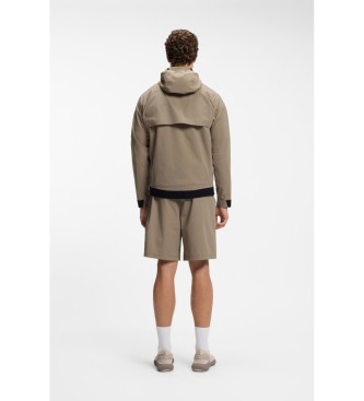 BOSS Veste d�perlante avec micro structure beige