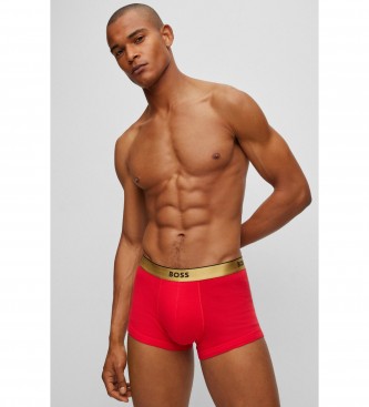 BOSS Set 2 Boxers Co rood, zwart