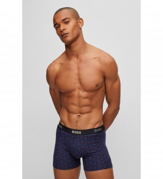 BOSS Pakke 2 Boxershorts navy print