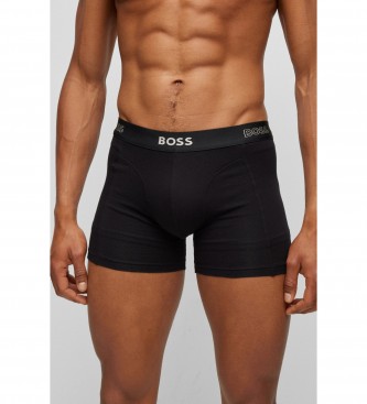 BOSS Pack 2 Cales boxer estampados em azul marinho