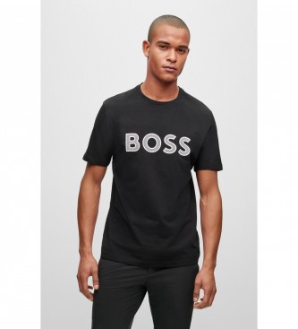 BOSS Pack 2 Camisetas Logotipo blanco, negro