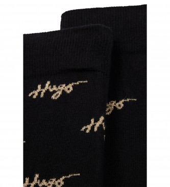 HUGO Pack 2 Paar Socken Geschenkset schwarz