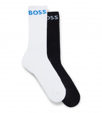 BOSS Pack 2 Pares de Calcetines Sport blanco, negro
