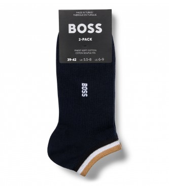BOSS Pack 2 Paar Socken Uni Navy