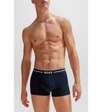 BOSS 3 paketi boksarskih hlač Bold navy blue, modra