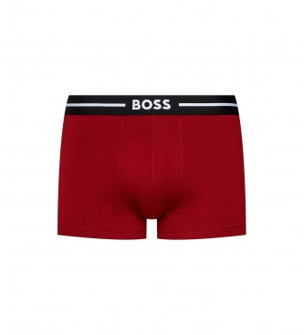 BOSS Pack 3 Boxers Bold navy, maroon, black