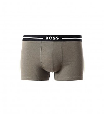 BOSS Pack 3 Boxers Verde, amarelo, preto