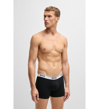 BOSS Pack 3 Cales boxer com logtipo preto