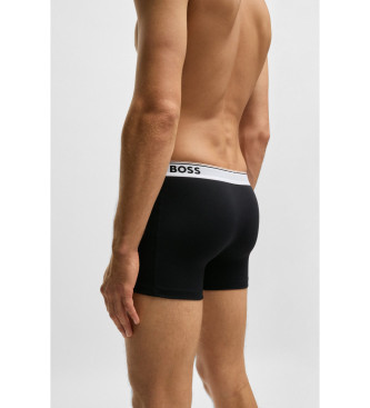 BOSS Pack 3 Cales boxer com logtipo preto