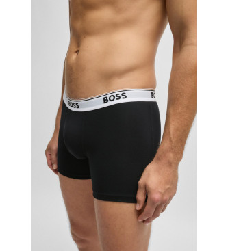 BOSS Pack 3 Cales boxer com logtipo preto