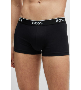 BOSS Paket 3 modernih kratkih hlač Boxer črne barve