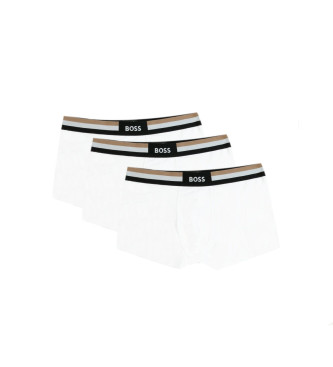 BOSS Confezione da tre boxer con dettaglio brand bianco