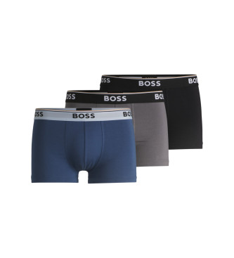 BOSS Pack 3 Boxers Power navy, grey, black