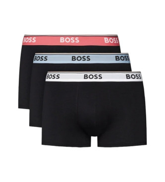 BOSS Confezione da 3 boxer neri Power