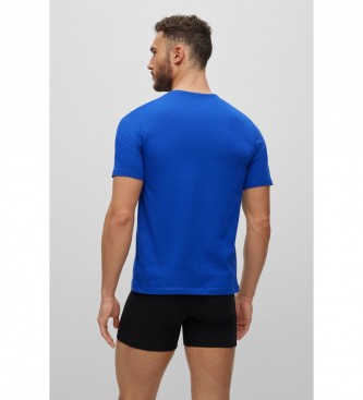 BOSS Pack 3 T-shirts de base Bleu, Noir, Marine
