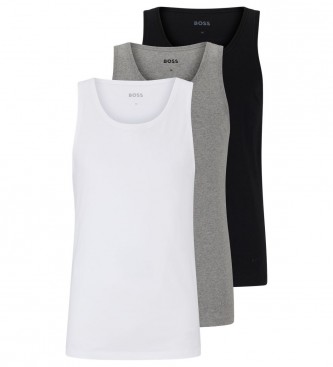 BOSS 3-pak Classic T-shirts sort, gr og hvid