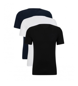 BOSS Pack 3 Camisetas interiores blanco, negro, marino