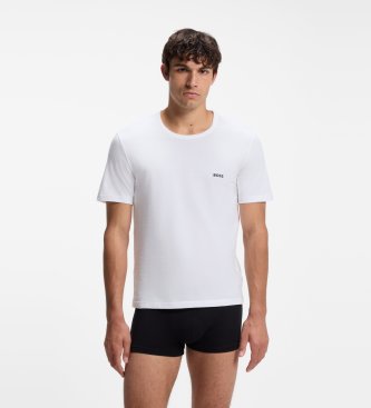 BOSS Pack 3 T-Shirts RN Classic schwarz, blau, weiß